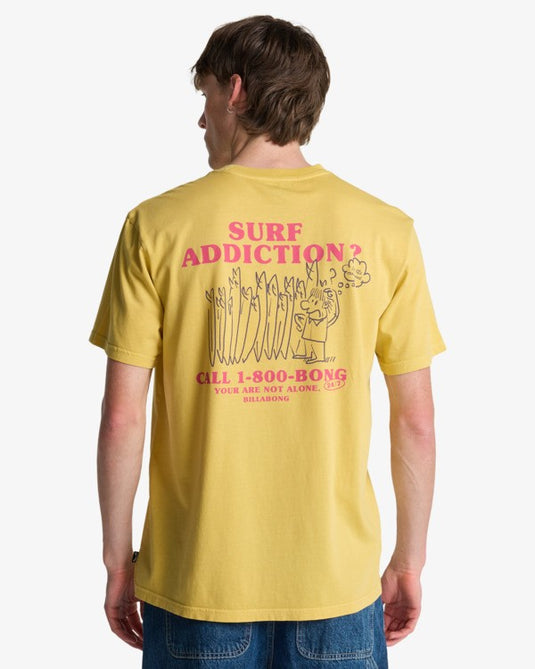 Billabong Men's Message T-Shirt Retro Yellow EBYZT00528-YGJ0