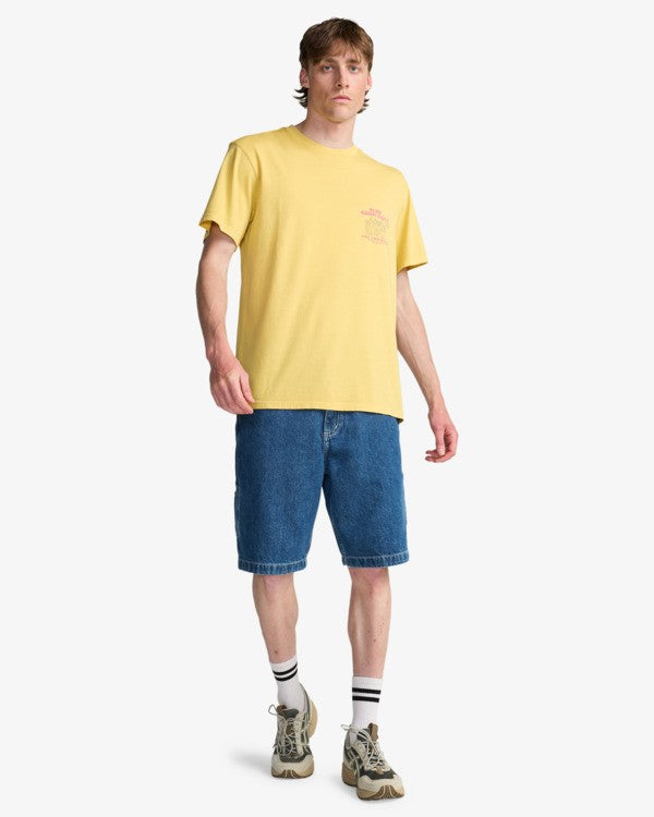 Load image into Gallery viewer, Billabong Men's Message T-Shirt Retro Yellow EBYZT00528-YGJ0

