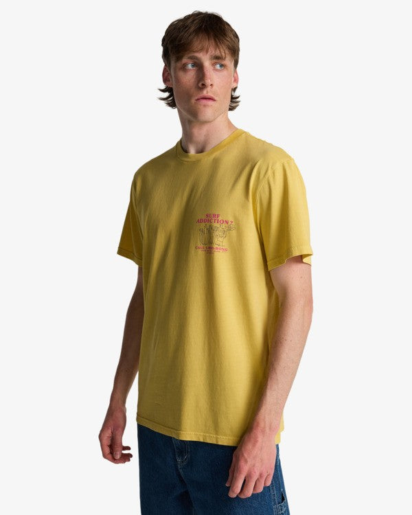Load image into Gallery viewer, Billabong Men's Message T-Shirt Retro Yellow EBYZT00528-YGJ0
