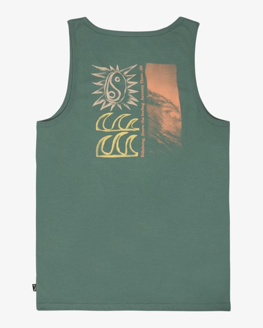 Billabong Men's Feeling Tk Tank Top Sea Green EBYZT00561-BMR0