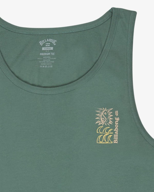 Billabong Men's Feeling Tk Tank Top Sea Green EBYZT00561-BMR0