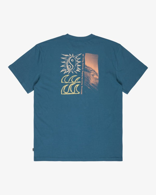 Billabong Men's The Feeling T-Shirt Real Teal EBYZT00564-BPR0