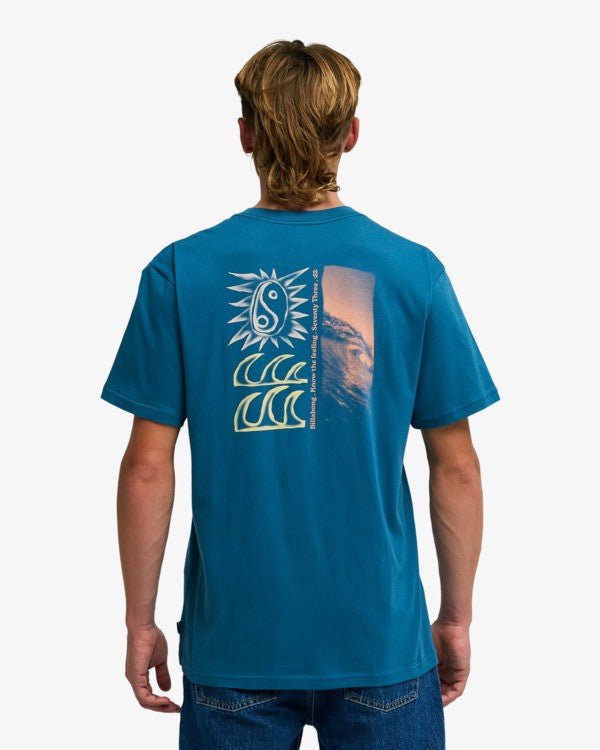 Load image into Gallery viewer, Billabong Men's The Feeling T-Shirt Real Teal EBYZT00564-BPR0

