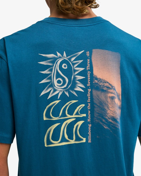 Billabong Men's The Feeling T-Shirt Real Teal EBYZT00564-BPR0