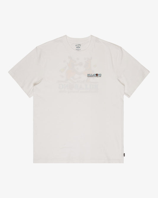 Billabong Men's Gentlemen Short Sleeve T-Shirt White EBYZT00579-WHT