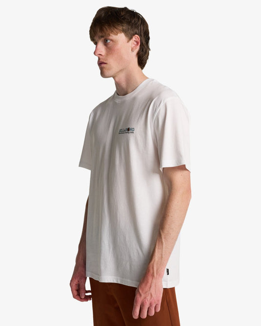 Billabong Men's Gentlemen Short Sleeve T-Shirt White EBYZT00579-WHT