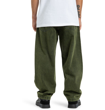 Load image into Gallery viewer, DC Men&#39;s Worker Baggy Denim Bronze Rins - Wide Leg Jeans Bronze Green EDYDP03430-GQQ0
