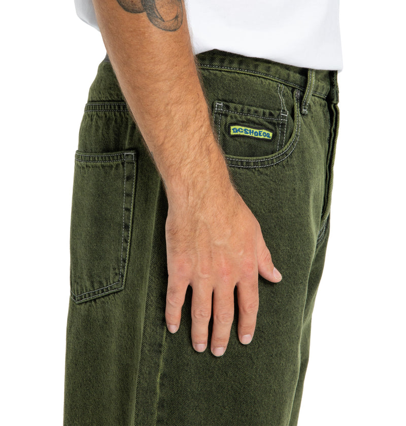 Load image into Gallery viewer, DC Men&#39;s Worker Baggy Denim Bronze Rins - Wide Leg Jeans Bronze Green EDYDP03430-GQQ0
