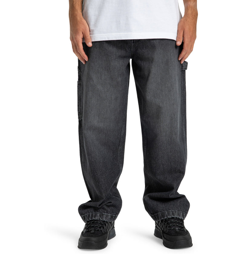 Load image into Gallery viewer, DC Men&#39;s Worker Baggy Carpenter Bac Black EDYDP03432-KVJ0
