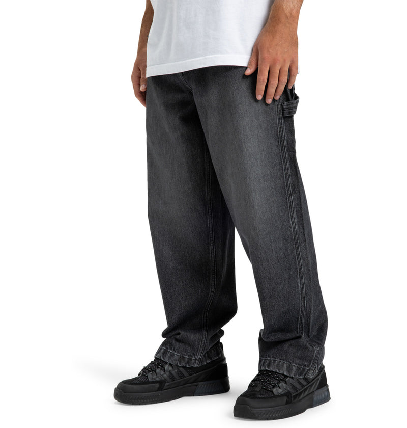 Load image into Gallery viewer, DC Men&#39;s Worker Baggy Carpenter Bac Black EDYDP03432-KVJ0
