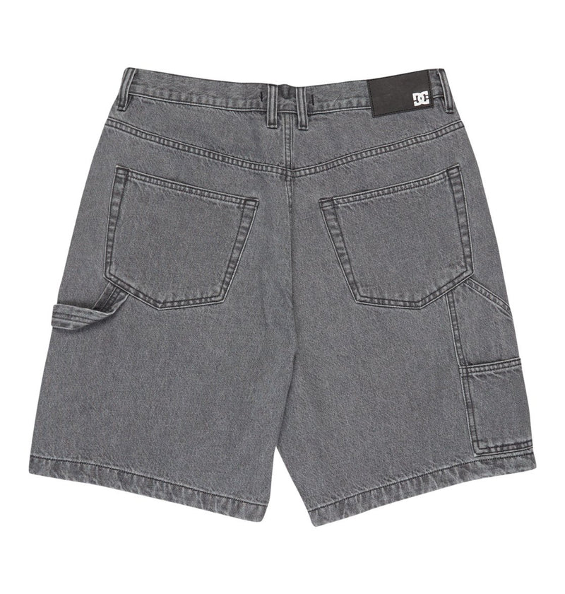 Load image into Gallery viewer, DC Men's Baggy Denim Carpenter Shorts Medium Grey EDYDS03037-KPVW
