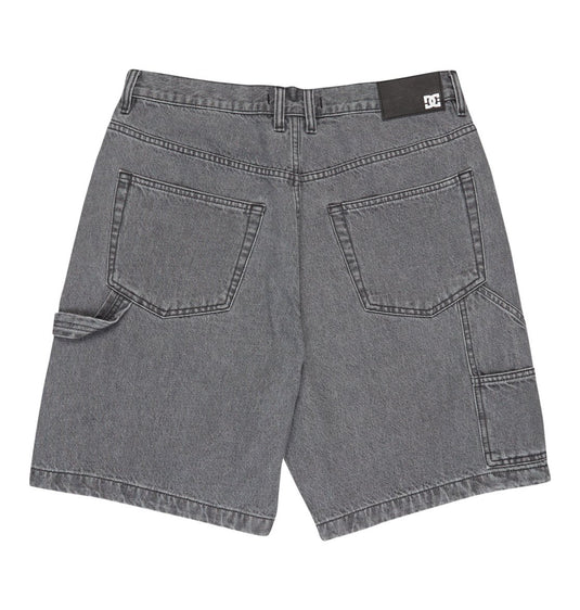 DC Men's Baggy Denim Carpenter Shorts Medium Grey EDYDS03037-KPVW