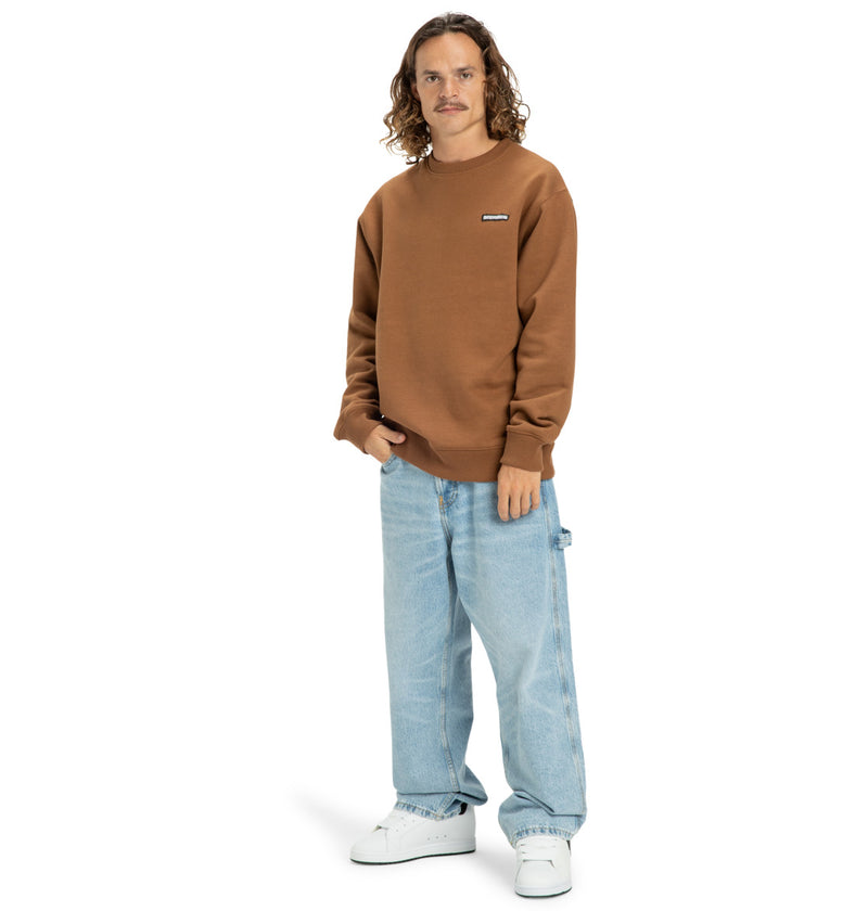 Load image into Gallery viewer, DC Men&#39;s Patch It Sweatshirt Toffee EDYFT03548_CQF0
