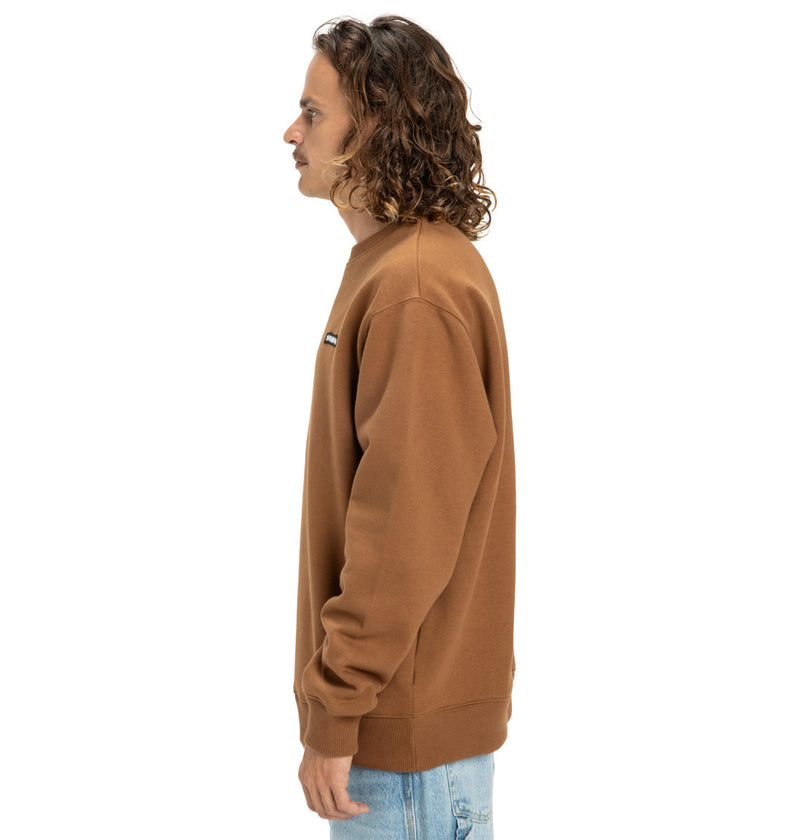 Load image into Gallery viewer, DC Men&#39;s Patch It Sweatshirt Toffee EDYFT03548_CQF0
