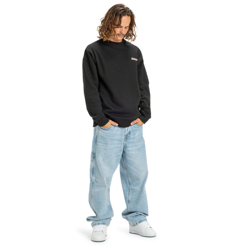 Load image into Gallery viewer, DC Men&#39;s Patch It Sweatshirt Black EDYFT03548_KVJ0
