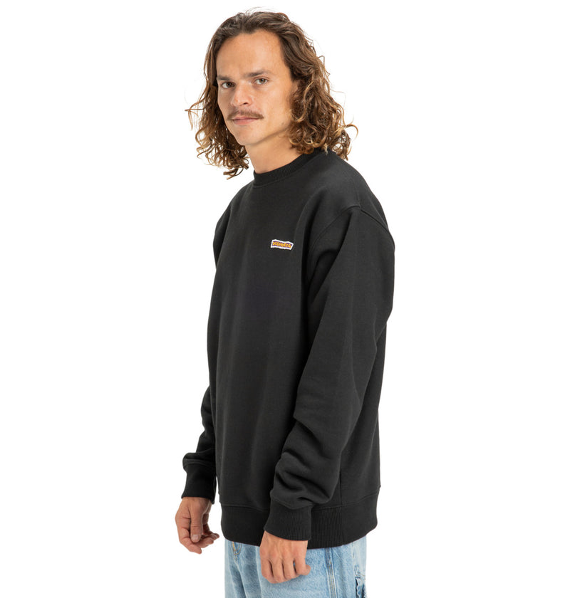 Load image into Gallery viewer, DC Men&#39;s Patch It Sweatshirt Black EDYFT03548_KVJ0
