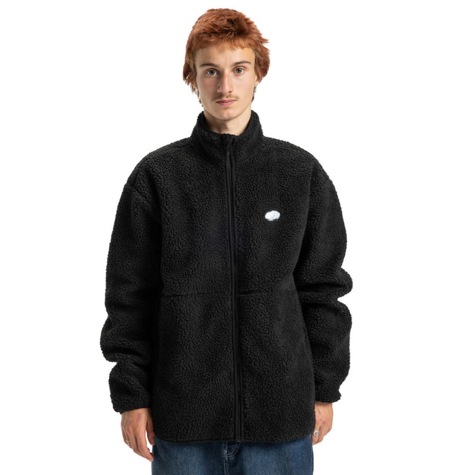 DC Men's Vault Zip Polar Fleece Black EDYFT03552-KVJ0