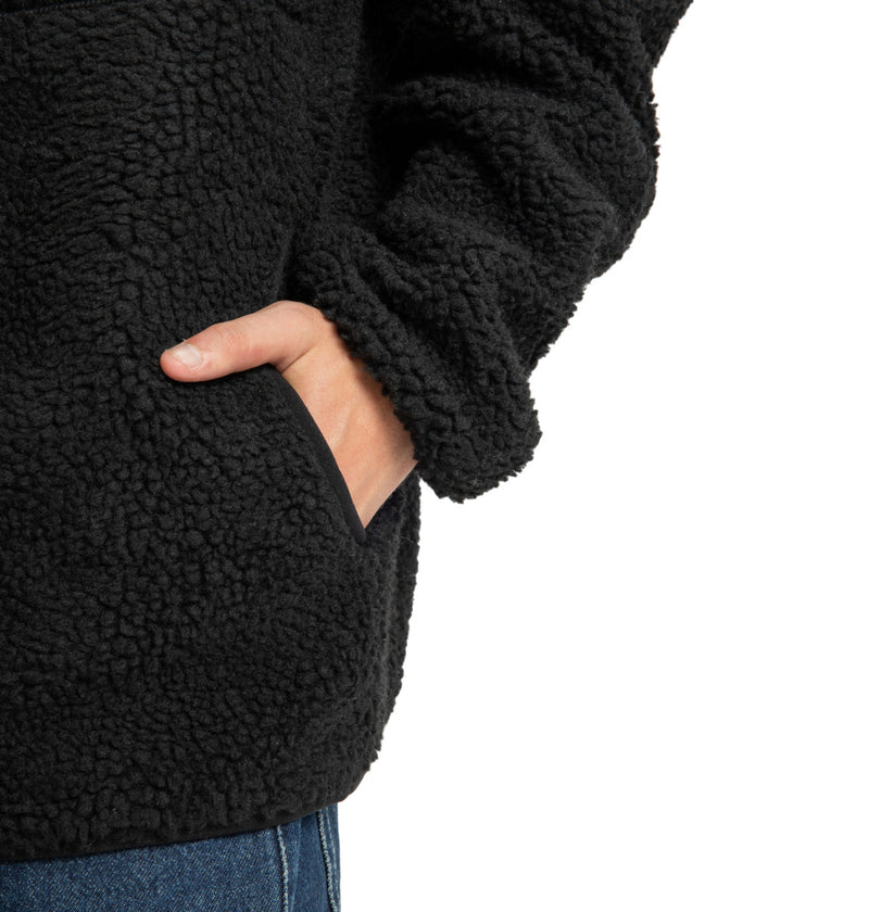 Load image into Gallery viewer, DC Men&#39;s Vault Zip Polar Fleece Black EDYFT03552-KVJ0

