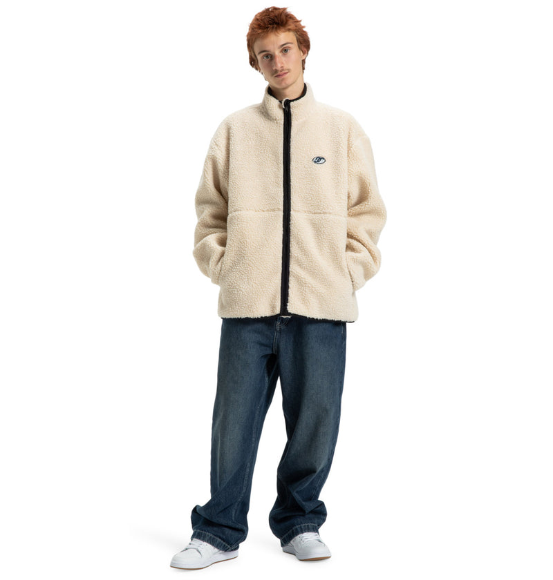 Load image into Gallery viewer, DC Men's Vault Zip Polar Fleece Oatmeal EDYFT03552-TFL0
