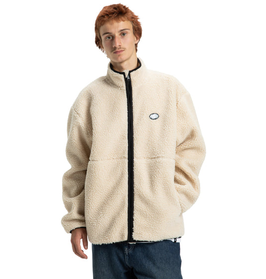 DC Men's Vault Zip Polar Fleece Oatmeal EDYFT03552-TFL0