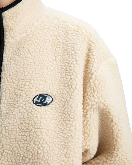 DC Men's Vault Zip Polar Fleece Oatmeal EDYFT03552-TFL0