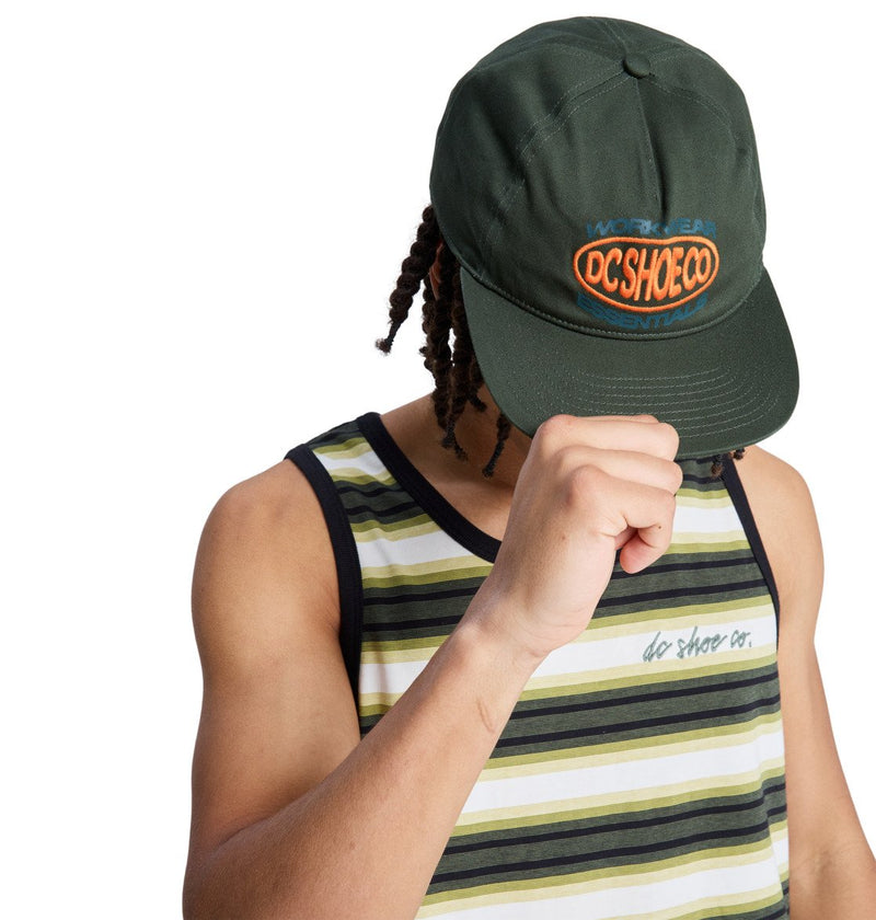 Load image into Gallery viewer, DC Men's Circle Bound Cap Bronze Green EDYHA03202-GQQ0
