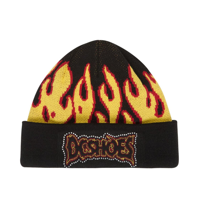 Load image into Gallery viewer, DC Unisex Burning Beanie Black EDYHA03213-KVJ0
