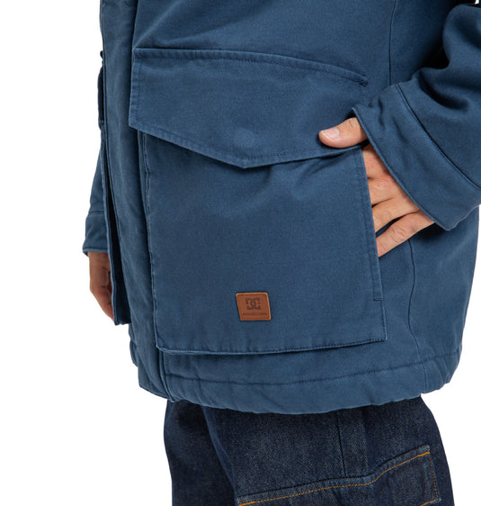 DC Men's Juryfield Padded Jacket Dark Denim EDYJK03262-BRQ0
