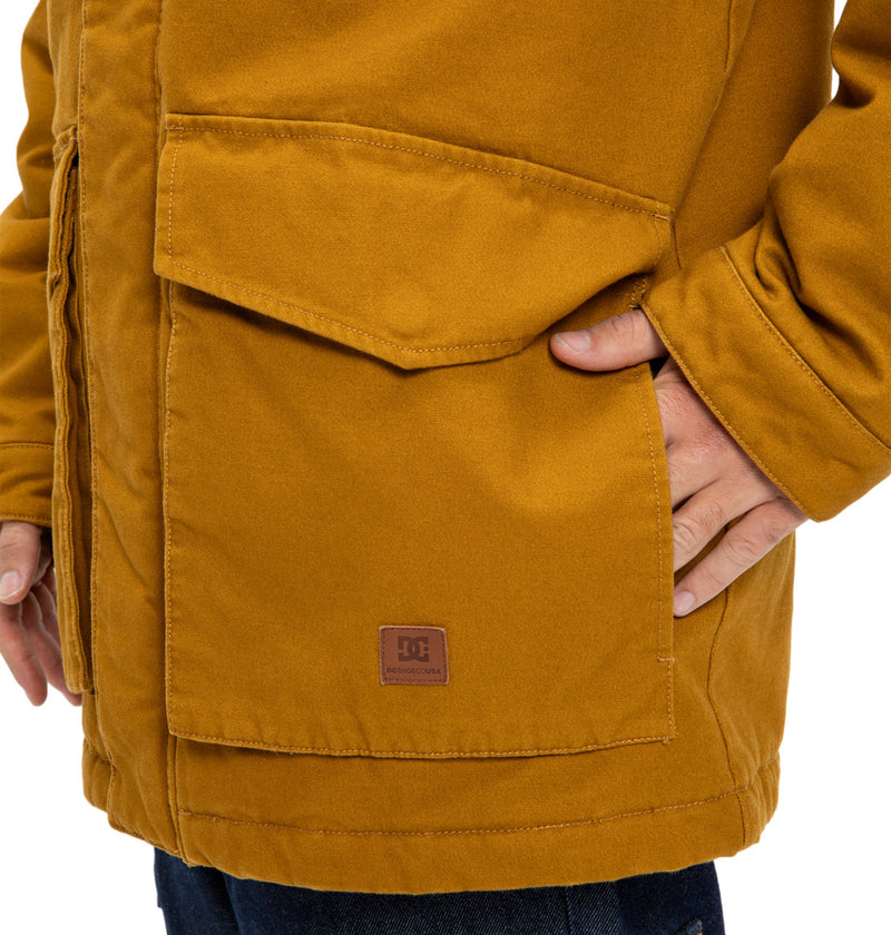 Load image into Gallery viewer, DC Men&#39;s Juryfield Padded Jacket Golden Brown EDYJK03262-CPD0
