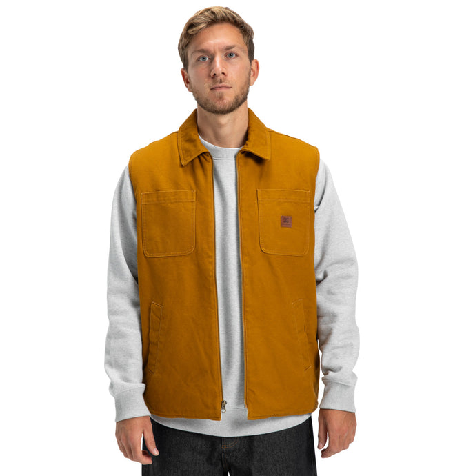 DC Men's Keyless Workwear Jacket Golden Brown EDYJK03264-CPD0