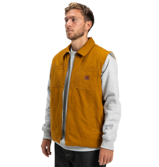 DC Men's Keyless Workwear Jacket Golden Brown EDYJK03264-CPD0