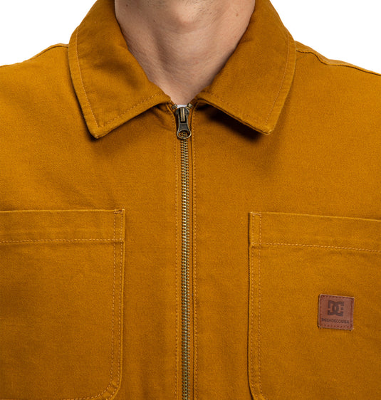 DC Men's Keyless Workwear Jacket Golden Brown EDYJK03264-CPD0