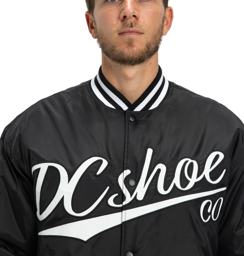 Load image into Gallery viewer, DC Men&#39;s Substitute Bomber With Snap Closure Jacket Black EDYJK03266-KVJ0
