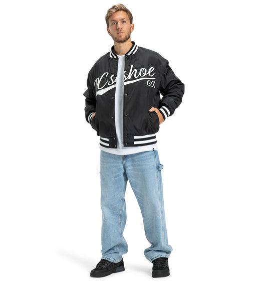 DC Men's Substitute Bomber With Snap Closure Jacket Black EDYJK03266-KVJ0