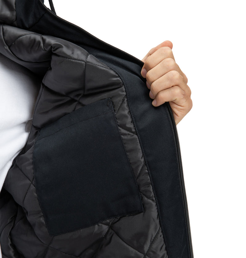 Load image into Gallery viewer, DC Men&#39;s Navigator Padded Hooded Jacket Black EDYJK03268-KVJ0
