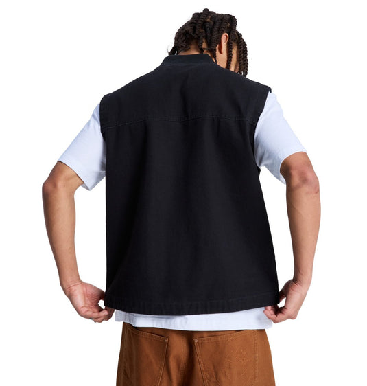 DC Men's Workshop Canvas Jacket Black EDYJK03277-KVJ0