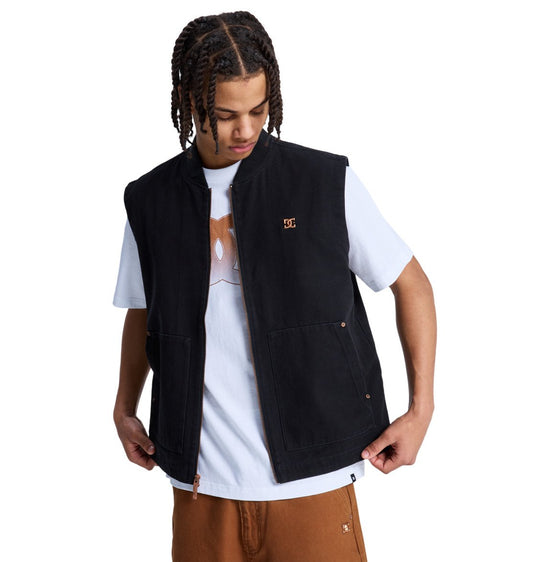 DC Men's Workshop Canvas Jacket Black EDYJK03277-KVJ0