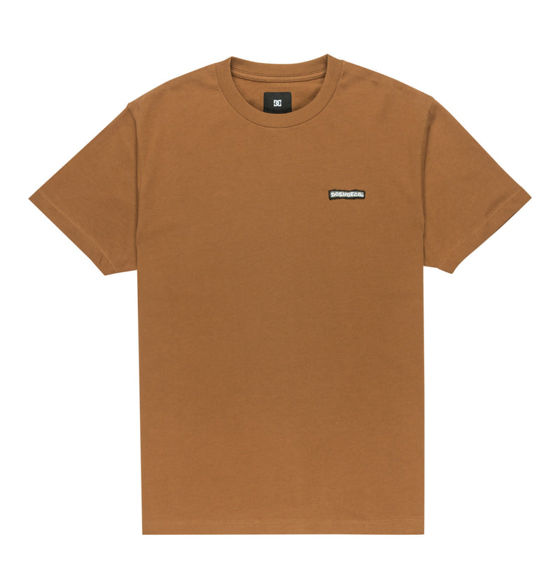 Load image into Gallery viewer, DC Mens&#39; Patch It Short Sleeve Pocket T-Shirt Toffee EDYKT03534-CQF0
