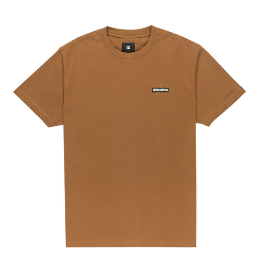 DC Mens' Patch It Short Sleeve Pocket T-Shirt Toffee EDYKT03534-CQF0