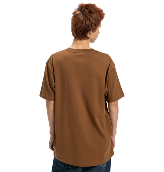 DC Mens' Patch It Short Sleeve Pocket T-Shirt Toffee EDYKT03534-CQF0