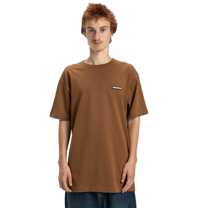 DC Mens' Patch It Short Sleeve Pocket T-Shirt Toffee EDYKT03534-CQF0