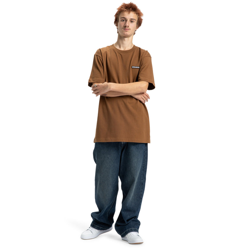 Load image into Gallery viewer, DC Mens&#39; Patch It Short Sleeve Pocket T-Shirt Toffee EDYKT03534-CQF0
