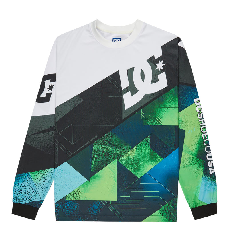 Load image into Gallery viewer, DC Men&#39;s Burn Out Long Sleeve T-Shirt Lime Green EDYKT03535-GJZ0
