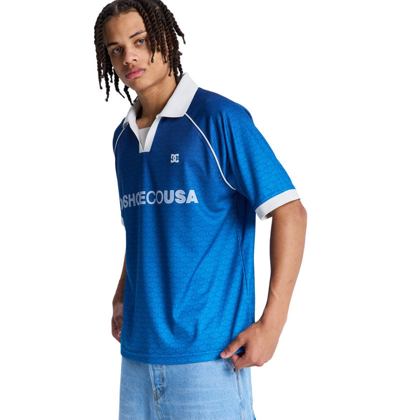 Load image into Gallery viewer, DC Men's Soccer Football Shirt Estate Blue EDYKT03546-BSW0
