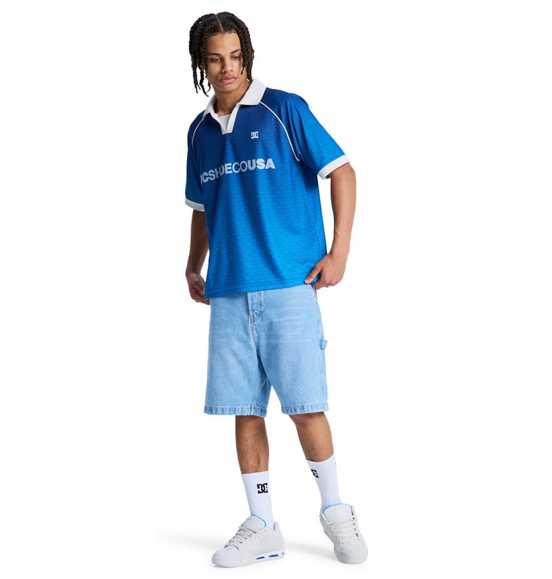 Load image into Gallery viewer, DC Men's Soccer Football Shirt Estate Blue EDYKT03546-BSW0
