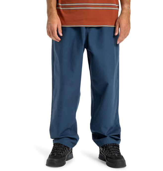 DC Men's Framed Elasticated Waist Pants Dark Denim EDYNP03169-BRQ0