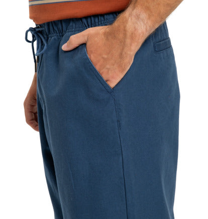 DC Men's Framed Elasticated Waist Pants Dark Denim EDYNP03169-BRQ0