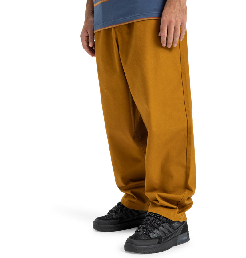 Load image into Gallery viewer, DC Men&#39;s Framed Elasticated Waist Pants Golden Brown EDYNP03169-CPD0
