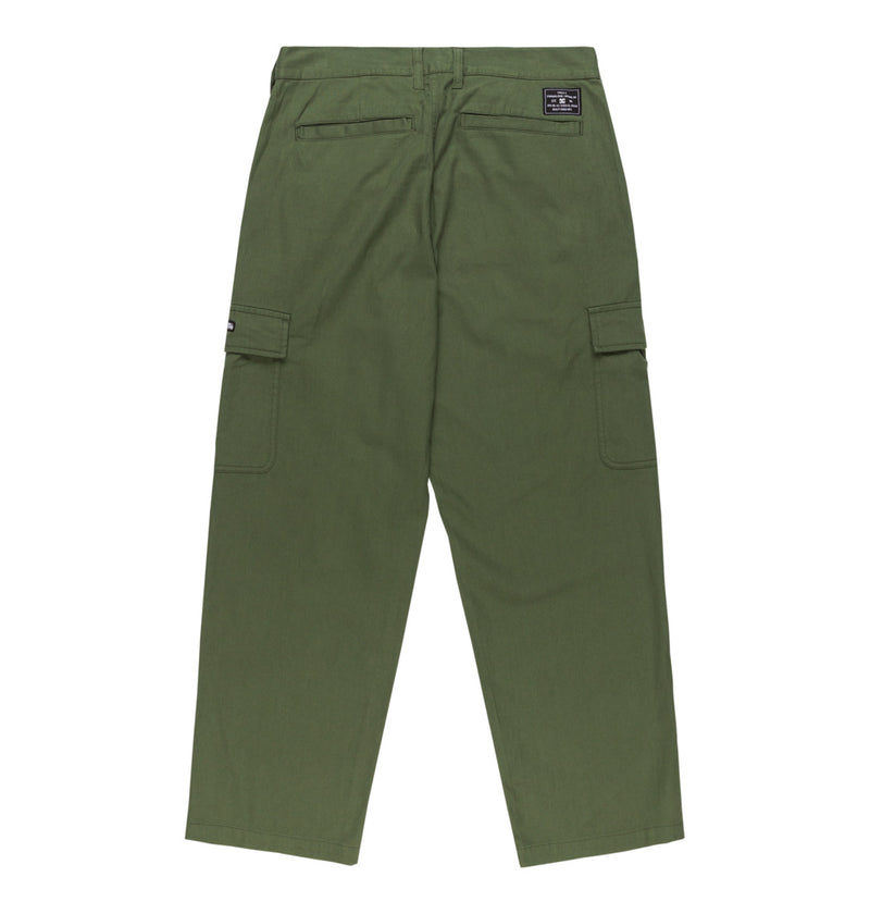 Load image into Gallery viewer, DC Men&#39;s Worker Baggy Cargo Chino Pants Bronze Green EDYNP03170-GQQ0
