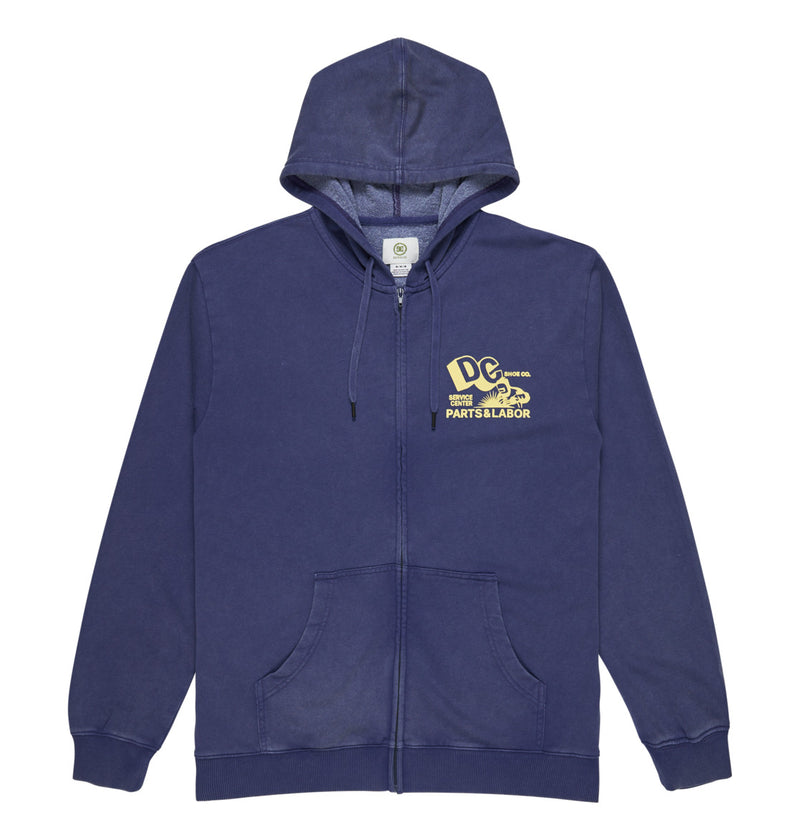 Load image into Gallery viewer, DC Men&#39;s Parts Dep Zip Hoodie Estate Blue EDYSF03257-BSW0
